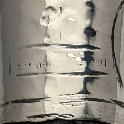 1920年頃 英国アンティーク 紳士用ステッキ 杖 純銀製 丸ハンドル 87cm